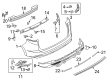 Ford Edge Bumper Diagram - FT4Z-17K835-FPTM