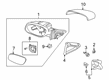 Ford Car Mirror Diagram - AG1Z-17K707-AB
