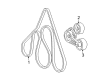 Ford Expedition Serpentine Belt Diagram - YL7Z-8620-AA