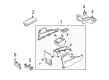 Ford Escape Center Console Base Diagram - YL8Z-78045A76-DAA