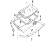 Ford Probe Liftgate Lift Support Diagram - FO2Z61406A10B