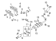 Ford Escape Muffler Strap Diagram - 5L8Z-5A204-AA