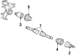 Mercury Topaz CV Boot Diagram - E43Z3A331D