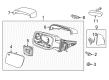 Ford Police Interceptor Utility Side Marker Light Diagram - DB5Z-15442-C
