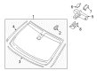 Lincoln MKX Windshield Diagram - FA1Z-5803100-H