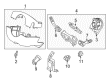 Ford Police Interceptor Utility Steering Column Cover Diagram - DB5Z-3530-CA