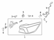 Ford Escape Back Up Light Diagram - PJ6Z-13405-A