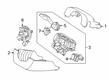 Lincoln Nautilus Steering Column Cover Diagram - KA1Z-3530-BD
