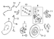 Ford Taurus Brake Rotor Diagram - EU2Z-2V026-B