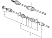 Mercury Villager CV Joint Diagram - 1F5Z-3B436-BA