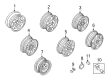 Ford Taurus Wheel Cover Diagram - BB5Z-1130-B