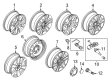Ford F-150 Spare Wheel Diagram - JL3Z-1007-B