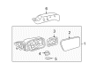 Ford Escape Mirror Actuator Diagram - 6U5Z-17D696-A