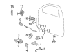 Ford Freestyle Interior Door Handle Diagram - 5F9Z-7422601-AA