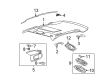 Lincoln MKZ Sun Visor Diagram - AE5Z-5404104-AB