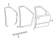 Lincoln Blackwood Door Seal Diagram - YL3Z-1620708-AA