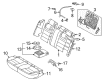 Mercury Milan Armrest Diagram - 9N7Z-5467112-AA