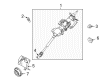 Ford Steering Column Diagram - 9E5Z-3524-A