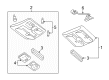 Ford Escape Dome Light Diagram - YL8Z-13783-CA