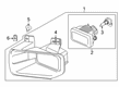 Lincoln Aviator Headlight Bulb Diagram - FL3Z-13466-A