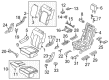 Lincoln Navigator Seat Covers Diagram - JL7Z-7866600-AAD