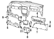 Mercury Villager Dash Panel Vent Portion Covers Diagram - F6XZ1204494AAB