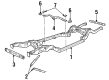 Ford LTD Crown Victoria Front Cross-Member Diagram - FOAZ-5027-A