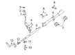 Ford E-150 Club Wagon Automatic Transmission Shift Levers Diagram - 4L3Z-7210-BAA