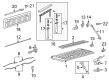 Ford F-250 Super Duty Tailgate Handle Diagram - 8L3Z-9943400-DAPTM