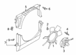 Ford Ranger Radiator fan Diagram - KB3Z-8600-A