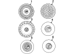 Mercury Sable Wheel Cover Diagram - F6DZ-1130-A