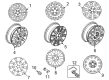 Mercury Marauder Lug Nuts Diagram - E9AZ-1A043-A