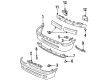 Ford Aspire Bumper Cover Diagram - F4BZ-17D957-A