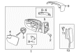 Ford Focus Mirror Cover Diagram - CP9Z-17D743-CA