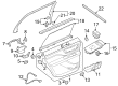 Lincoln Aviator Door Moldings Diagram - LC5Z-7800014-AA