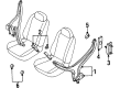 Mercury Villager Seat Belt Diagram - 1F5Z-1261202-AAB