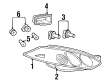 Ford Light Socket Diagram - F8RZ-13K371-AA