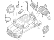 Ford F-350 Super Duty Car Speakers Diagram - PC3Z-18808-E