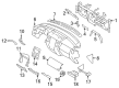 Ford Expedition Dash Panel Vent Portion Covers Diagram - 9L1Z-7804302-AA