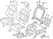 Ford F-150 Lightning Seat Covers Diagram - SL3Z-1562901-AA