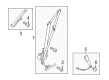 Lincoln MKZ Seat Belt Diagram - DP5Z-54611B09-AP