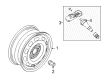 Ford Transit Connect Lug Nuts Diagram - 2T1Z-1012-A