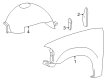 Lincoln Blackwood Wheelhouse Diagram - 2C6Z-16103-AA