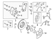 Ford Fusion Backing Plate Diagram - 6E5Z-2K004-AA