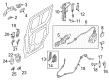 Ford Transit Connect Interior Door Handle Diagram - DT1Z-6122666-AB