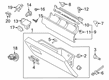 Ford F-350 Super Duty Glove Box Diagram - HC3Z-25060T10-BC