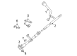 Ford Crown Victoria Automatic Transmission Shift Levers Diagram - 8W1Z-7210-AE