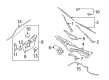 Ford Crown Victoria Wiper Linkage Diagram - 8W7Z-17566-A