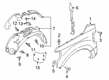 Ford F-250 Super Duty Fender Diagram - HC3Z-16005-E
