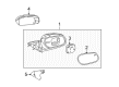 Ford Car Mirror Diagram - 6W7Z-17683-AA